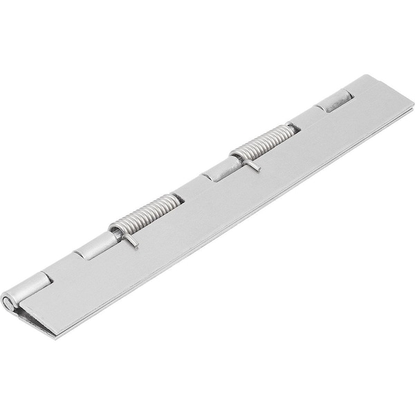 Spring Hinge Spring Closed A=40, B=180, Form:A Without Hole, Steel Bright